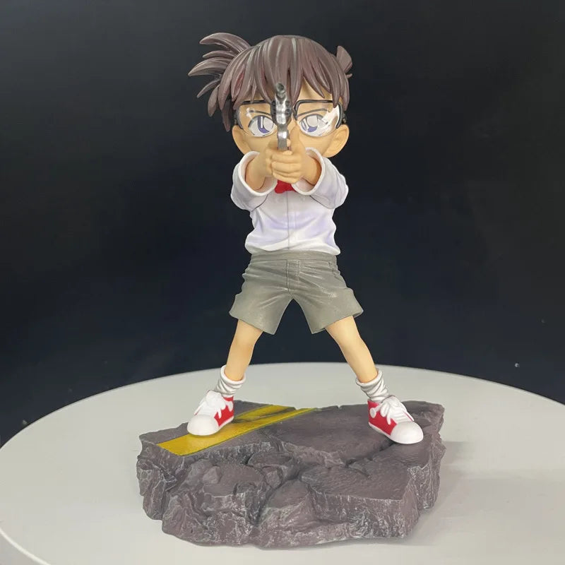 18cm Detective Conan Conan Edogawa Haibara Ai Raise Gun Anime Figure Model Gk Statue Collection Desktop Decoration Ornament Toys