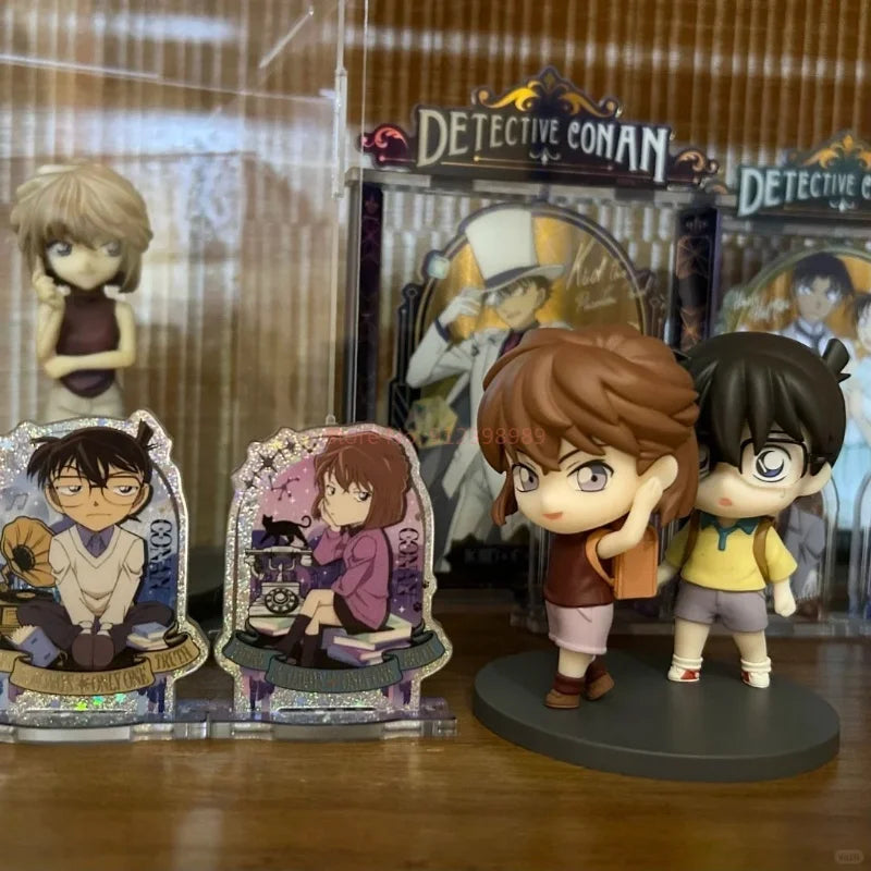 Original Detective Conan: Shinichi Kudo Ran Mouri Gsas Q-Set Conan Edogawa  Ai Haibara Chibi-Style Action Figure Anime Model Toy