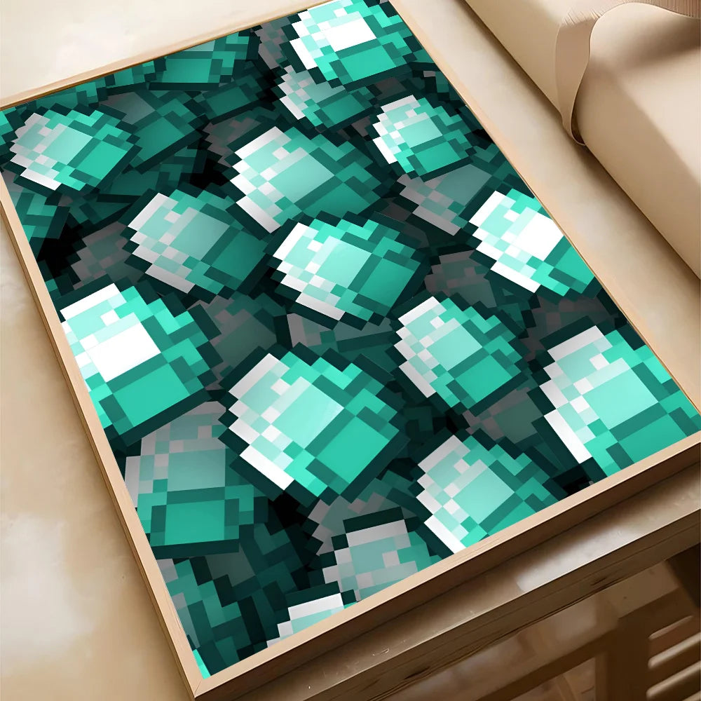 1PC PC Game M-Minecraft Poster Poster Paper Print Home Living Room Bedroom Entrance Bar Cafe Art Painting Decoration