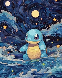 Pokemon Anime Canvas PaintingCharizard Pikachu Gengar Eevee Squirtle Poster Print Mural Picture Wall Art Home Decor Gift Cuadros