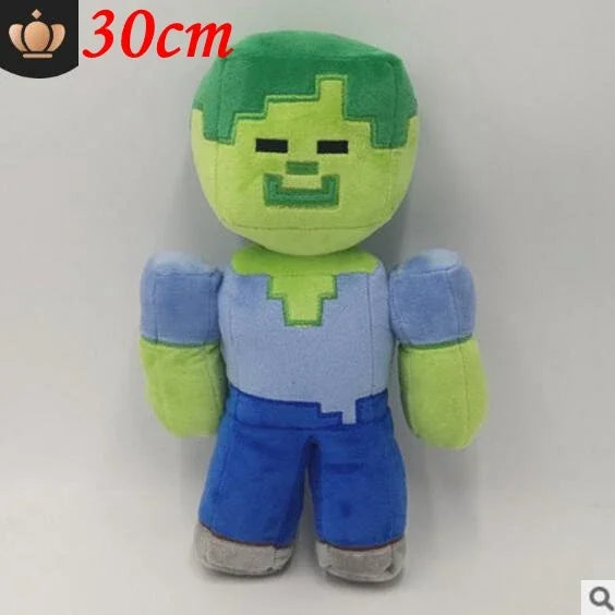 25cm-60cm Minecrafte Pig Stuffed Plush Toys Doll Iron Golem Zombie Enderman Ocelot Ender Dragon Kid Birthday Gift