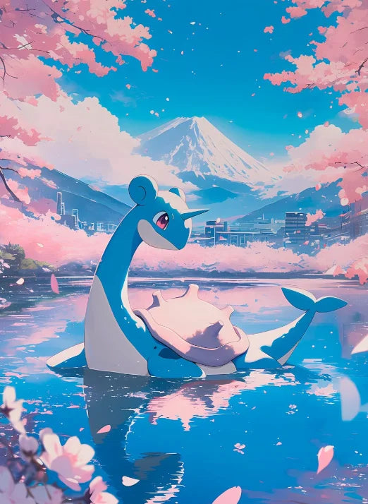 P-Pokemon Japanese Anime Canvas Painting Kawaii Elf Pets HD Poster Retro Bar Noodle Room Living Room Home Mural Decor Kids Gifts