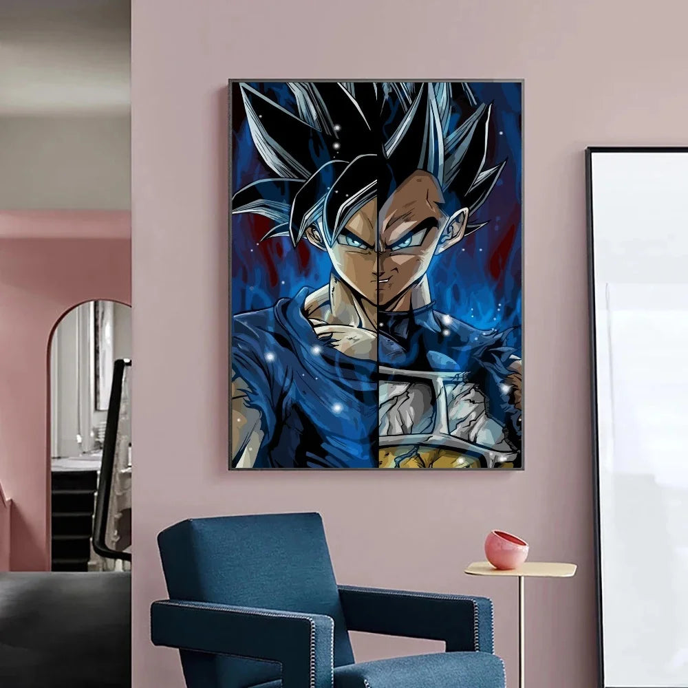 Japanese Anime Canvas Painting Dragon Ball vintage Goku Poster Prints Mural Pictures Wall Art Living Room anime Home Decor Gifts