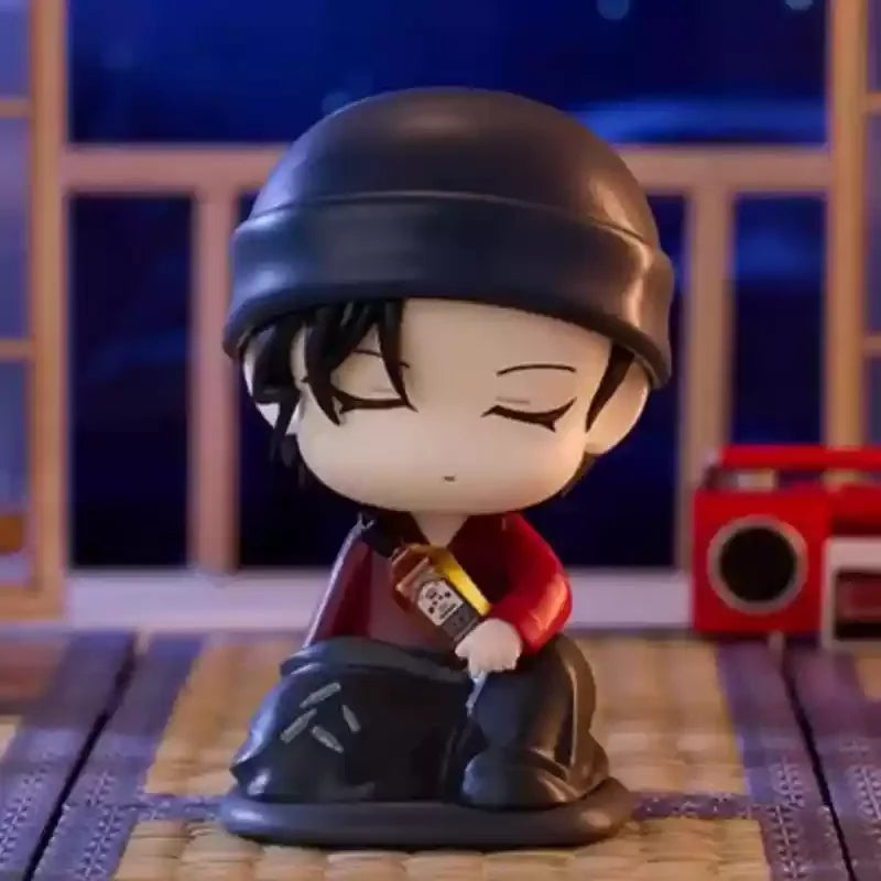 Genuine GOODS Detective Conan Cloth Group Series intersting Box Shinichi Mauryan Kiddo Hand Figure Ornament