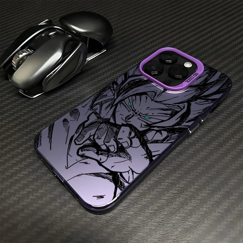 Comics Saiyan Phone Case For D-Dragons Balls iPhone 16 15 14 13 12 11 mini Pro Max X XR XSMAX 8 7 Plus Anti Fall Matte Cover