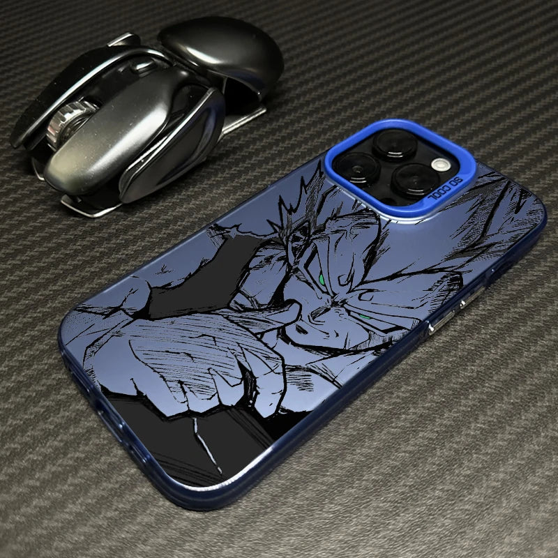 Comics Saiyan Phone Case For D-Dragons Balls iPhone 16 15 14 13 12 11 mini Pro Max X XR XSMAX 8 7 Plus Anti Fall Matte Cover