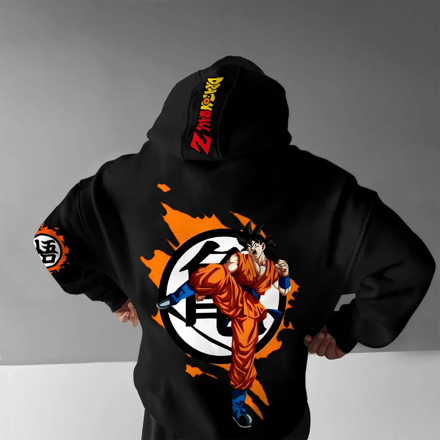 The Latest Dragon Ball Animation Peripheral Versatile Sweater Autumn and Winter Men's and Women's Loose Hooded Sweater