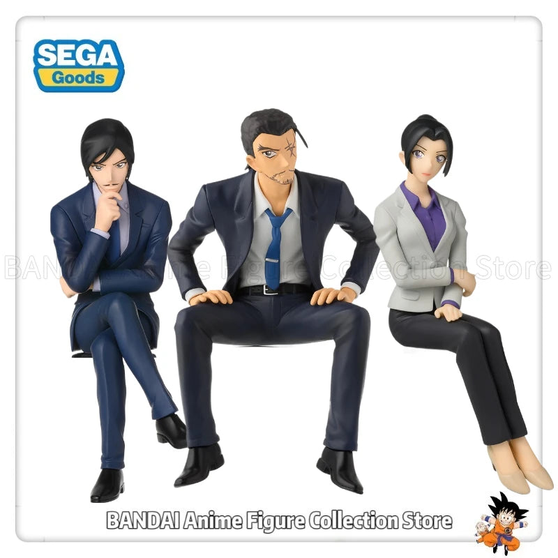 Original SEGA Detective Conan Chokonose Premium Figure Yamato Dasuke/Uehara Yui/Morofushi Takaaki Model Toys