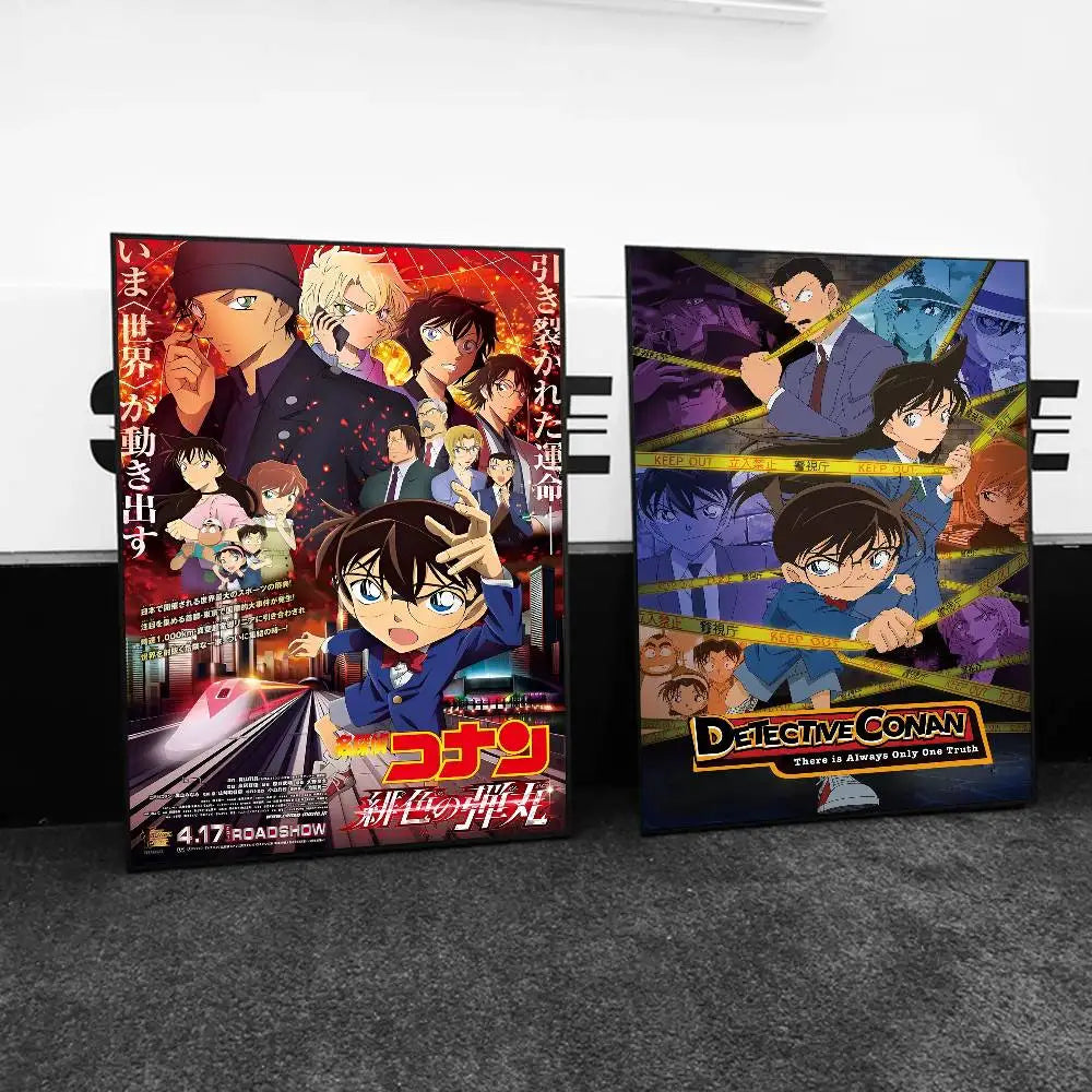 1pc Japanese Detective Conan Anime Movie Poster Print For Bedroom Living Room Home Decor Painting Wall Art HD Picture Mural