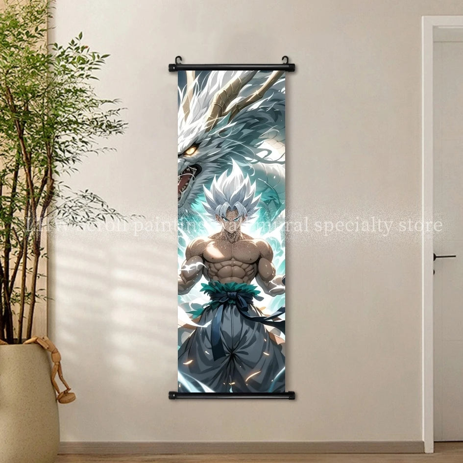 Anime Dragon Ball AI Poster HD Micro Spray Scroll Hanging Painting Living Room Esports Room Background Decoration