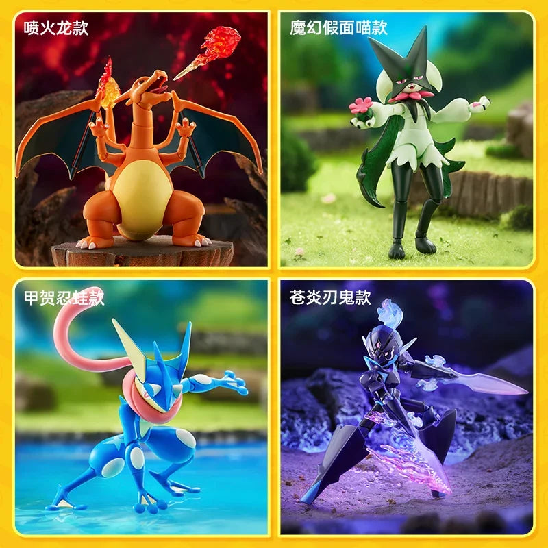 BLOKEES Original POKEMON Ceruledge Charizard Snorlax Scyther Lucario Greninja Meowscarada Building Blocks Action Figure Toy Gift