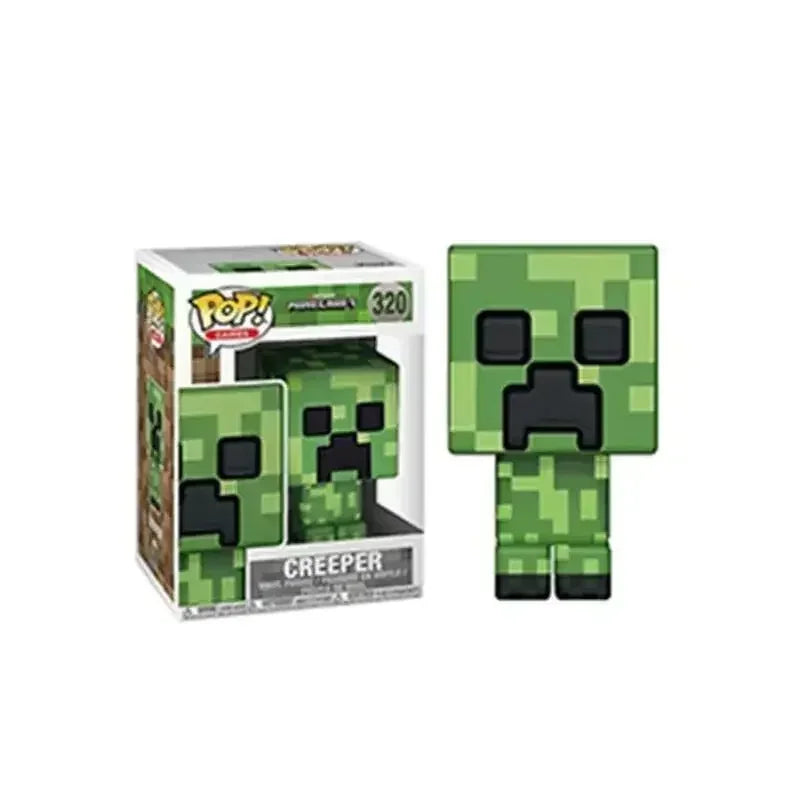 2PCS POP Minecrafts Figure Steve Zombie Doll Decoration Ornaments Alex #317 PVC Action Figure Collection Model Children Toy Gift