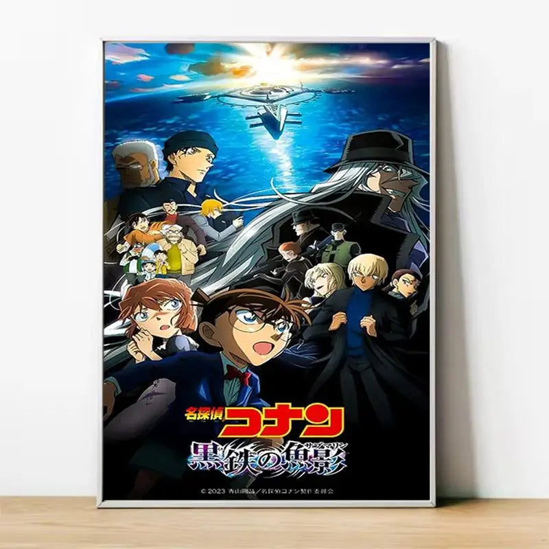 Detective Conan Canvas Poster  Anime Wall Art Decor for Home Room Interior Painting Accessory