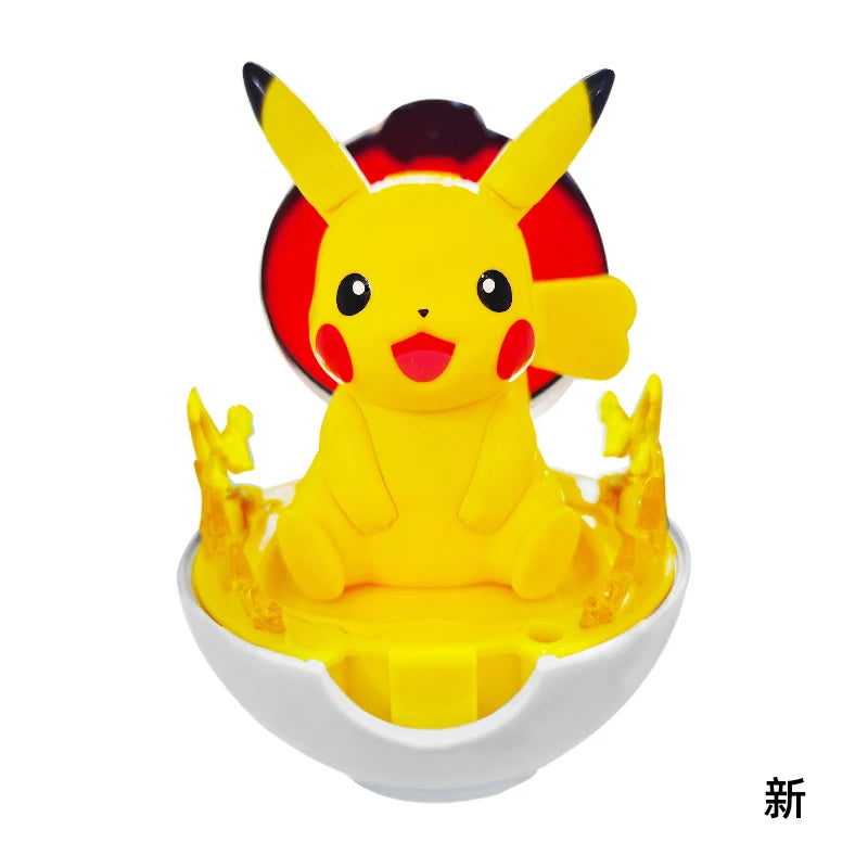 Pokemon Figure Bulbasaur Eevee Charmander Squirtle Pikachu Piplup Cubone Mimikyu Jigglypuff Poke Ball Pokeball Toy Ornament Doll