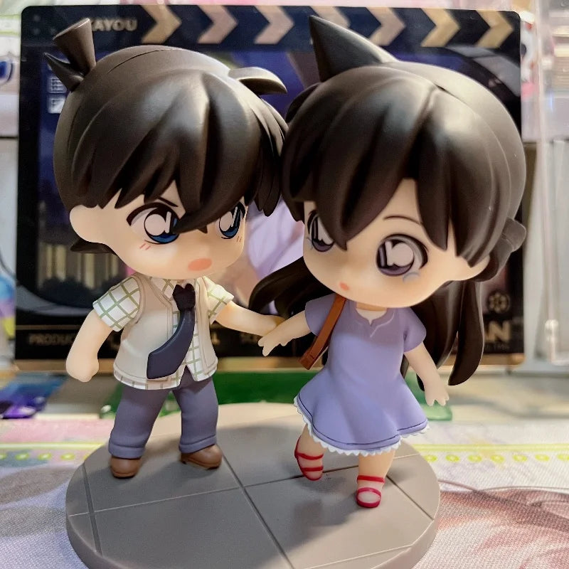 Original Detective Conan: Shinichi Kudo Ran Mouri Gsas Q-Set Conan Edogawa  Ai Haibara Chibi-Style Action Figure Anime Model Toy
