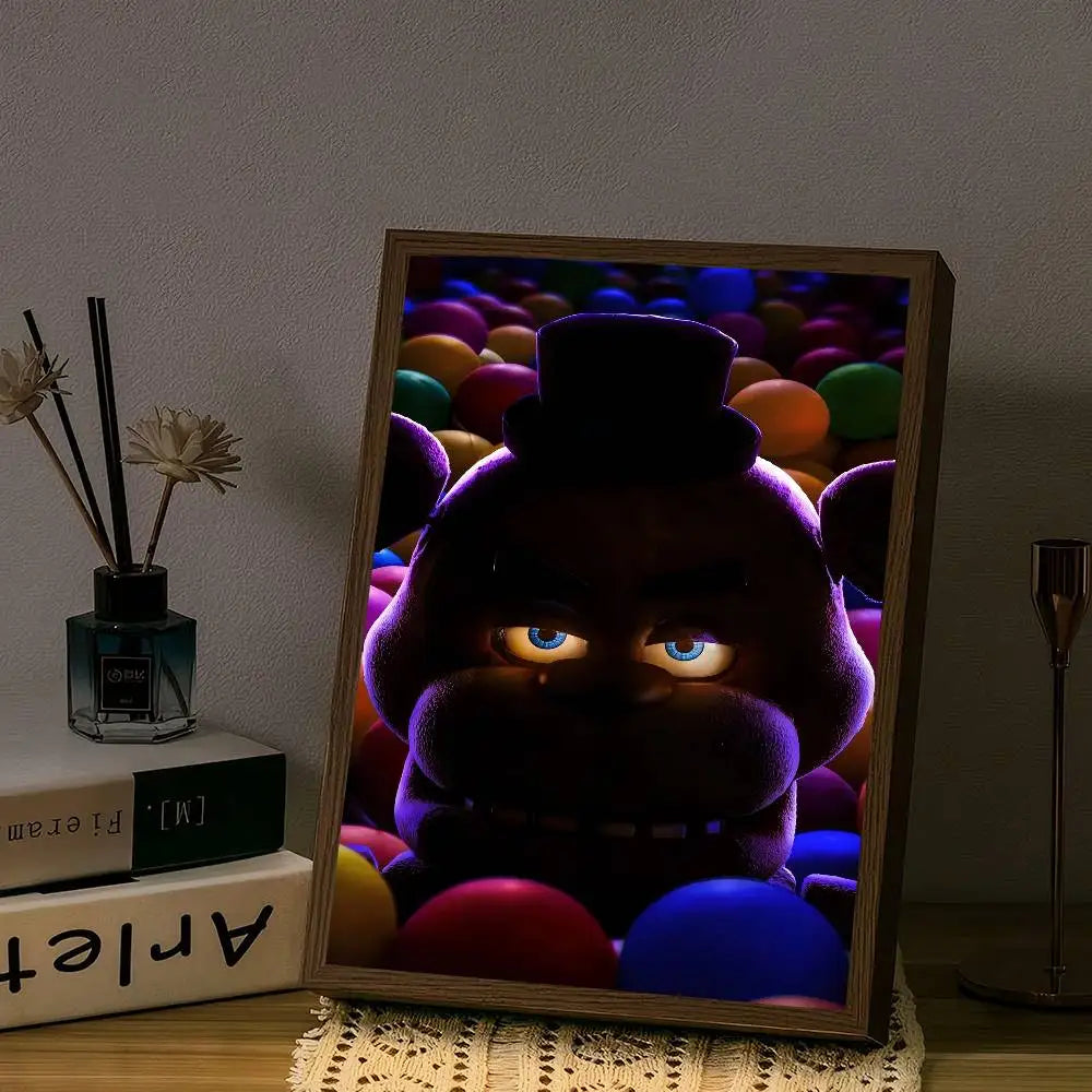 Fnaf Five Nights At Freddy's M DIY Sticky Poster Fancy Wall Sticker For Living Room Bar Decoration Wall Decor