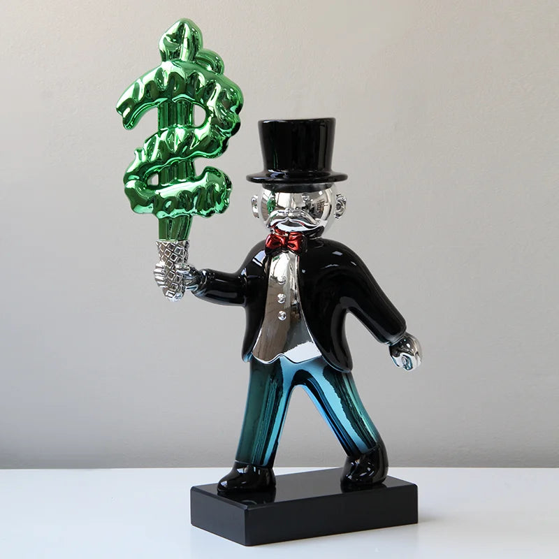 Modern Minimalist Ceramic Duck Figurine Creative Cartoon Decor for Living Room Model Home Office Desk