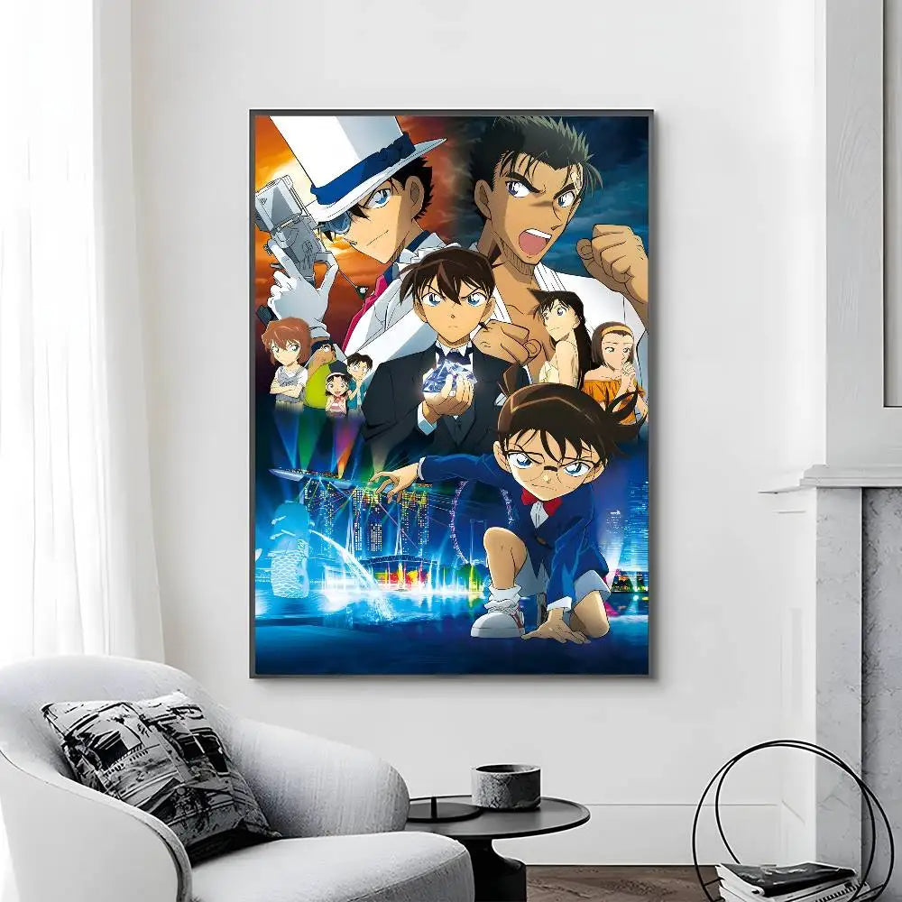 D-Detective C-Conan Movie Poster Canvas painting poster with prints Home bedroom living room decoration gift