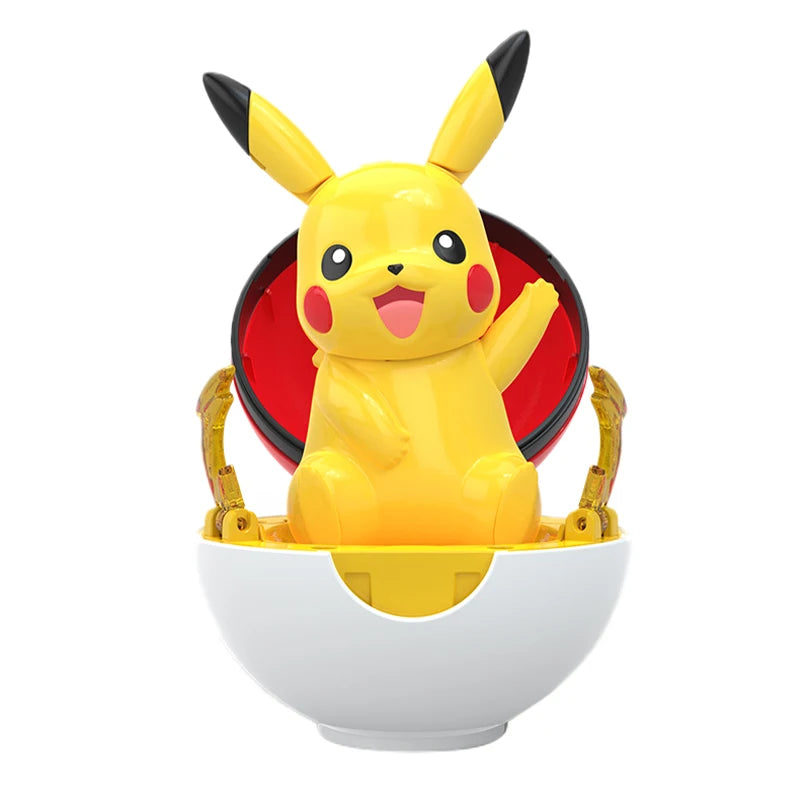 Pokemon Figure Bulbasaur Eevee Charmander Squirtle Pikachu Piplup Cubone Mimikyu Jigglypuff Poke Ball Pokeball Toy Ornament Doll