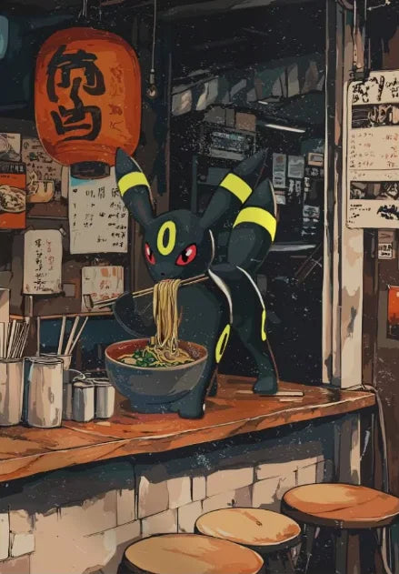 P-Pokemon Japanese Anime Canvas Painting Kawaii Elf Pets HD Poster Retro Bar Noodle Room Living Room Home Mural Decor Kids Gifts