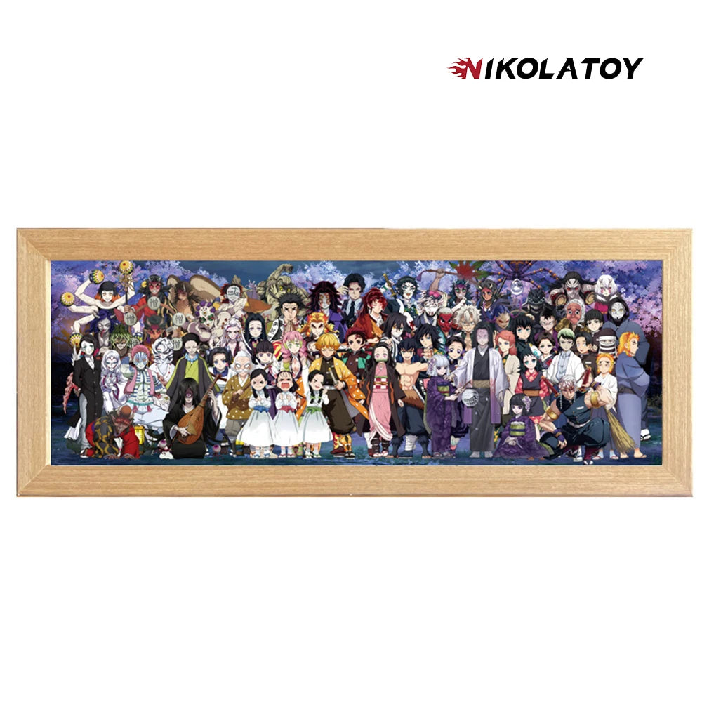 NIKOLATOY Slam Dunk Dragon Ball Conan Kimetsu No Yaiba Naruto Sailor Moon 3D Frame Ornaments