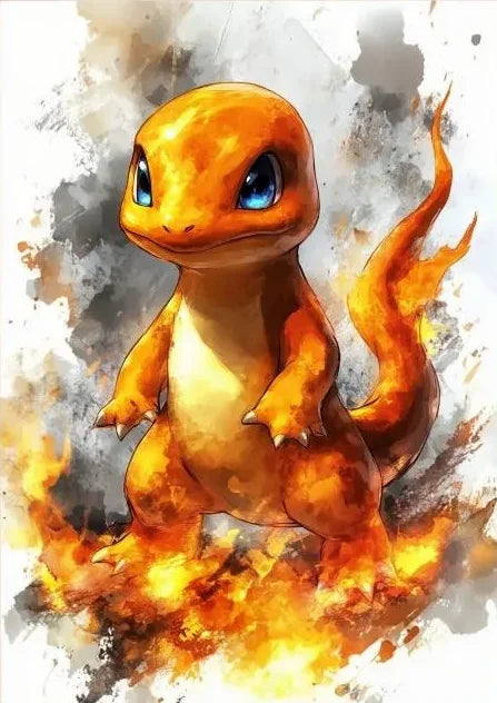 P-Pokemon Japanese Anime Canvas Painting Kawaii Elf Pets HD Poster Retro Bar Noodle Room Living Room Home Mural Decor Kids Gifts