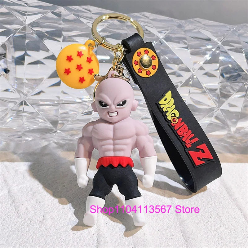 Dragon Ball Keychain Kawaii Vegeta Cartoon Bulma Piccolo Car Key Chain Backpack Pendant Keyring Gifts Accessories