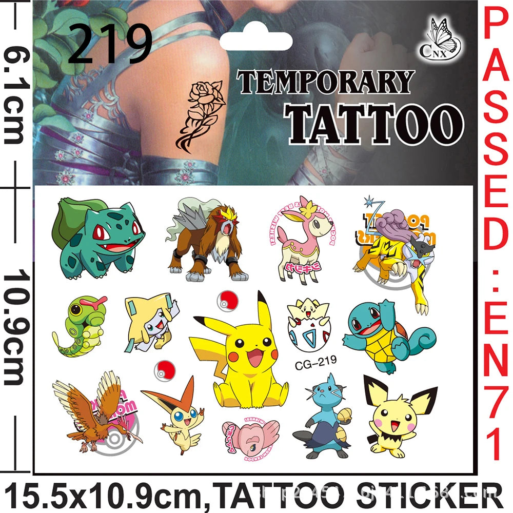 Pokemon Birthday Party Favors Pikachu Slap Bracelet Stamps Gifts Christmas Stocking Fillers Party Supplies Decoration Souvenirs