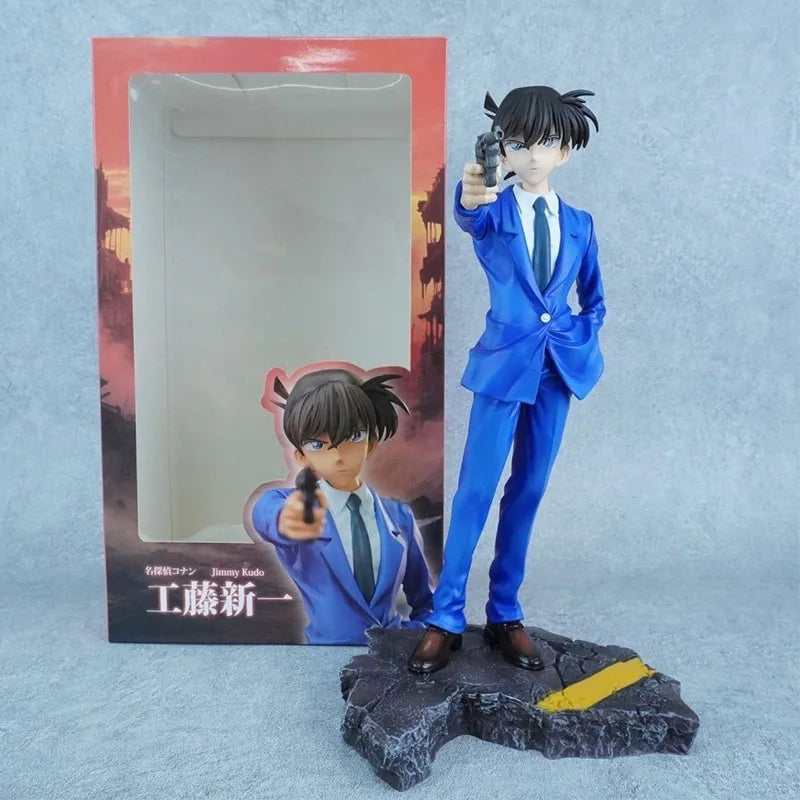 Conan Edogawa Mouri Kogorou Jimmy Kudo Model Richard Moore Action Figure Figuras Anime Peripheral Manga GK Statue Gift for Kids