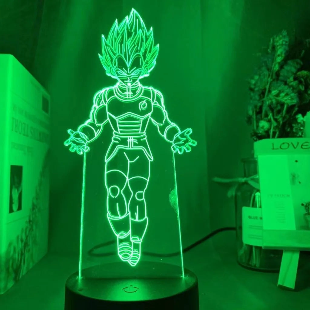 Anime Dragon Ball Lamp Led Acrylic Stand Super Saiyan Goku Figure For  Child Bedroom Decor Nightlight Cool Kids Birthday Gift