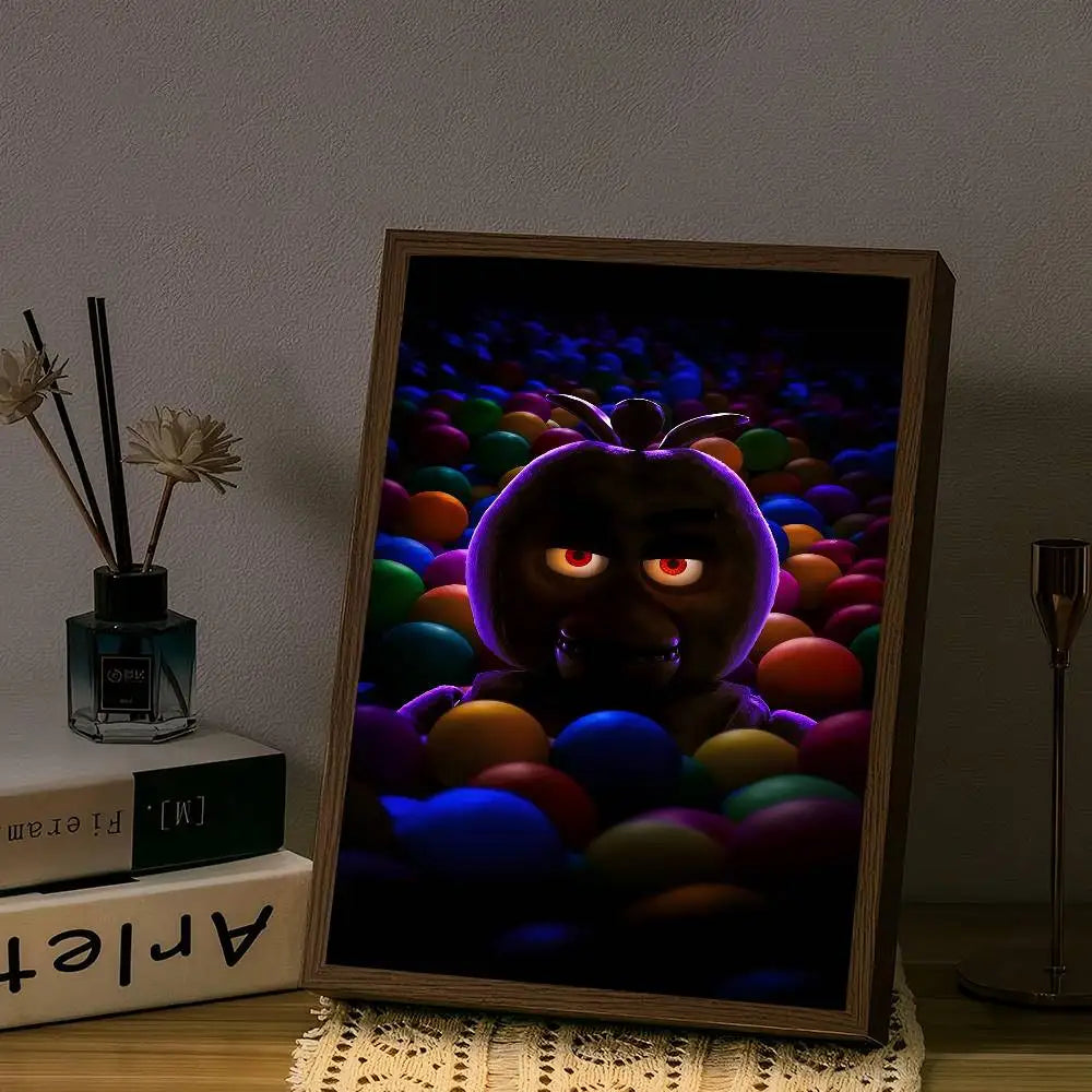 Fnaf Five Nights At Freddy's M DIY Sticky Poster Fancy Wall Sticker For Living Room Bar Decoration Wall Decor