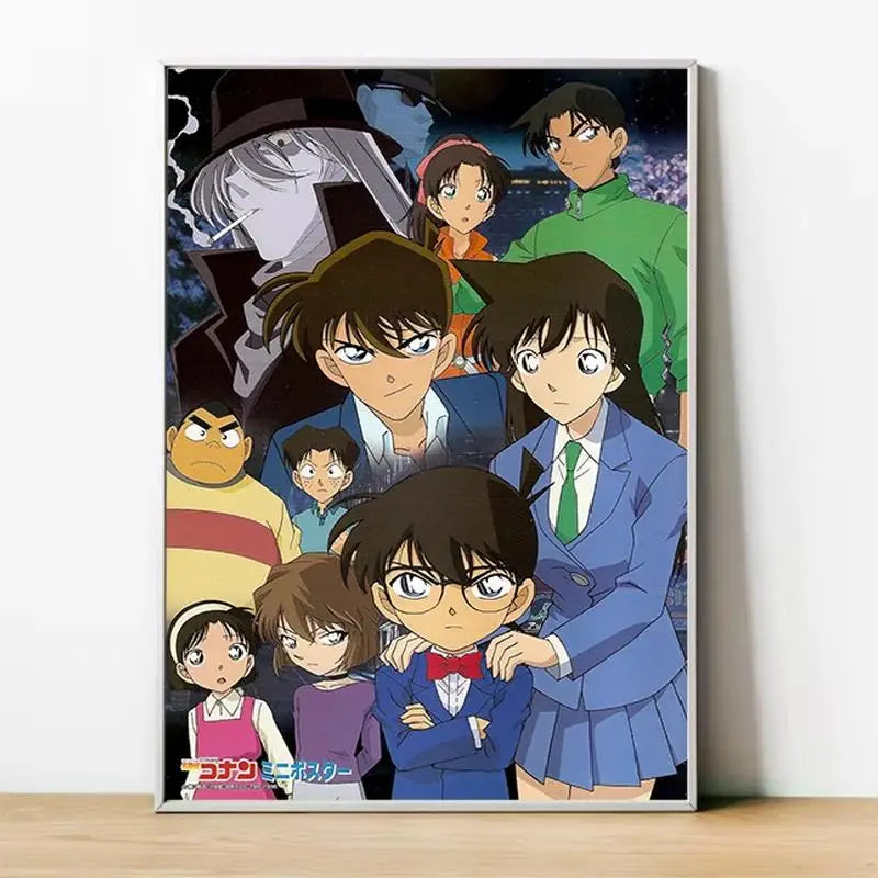 Detective Conan Canvas Poster  Anime Wall Art Decor for Home Room Interior Painting Accessory