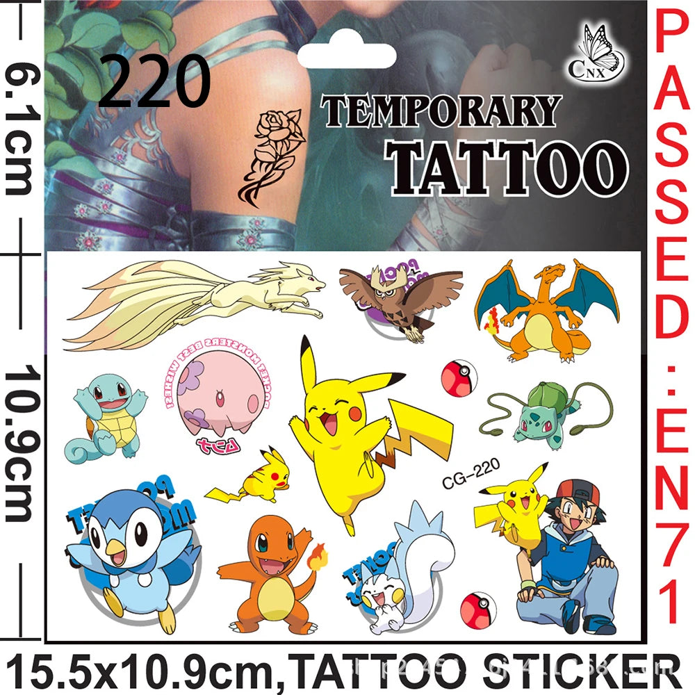 Pokemon Birthday Party Favors Pikachu Slap Bracelet Stamps Gifts Christmas Stocking Fillers Party Supplies Decoration Souvenirs