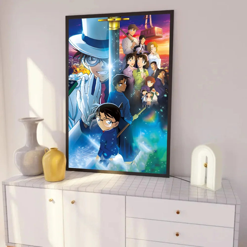 1PC Detective C-Conan Poster Self-adhesive Art Waterproof Paper Sticker Coffee House Bar Room Wall Decor