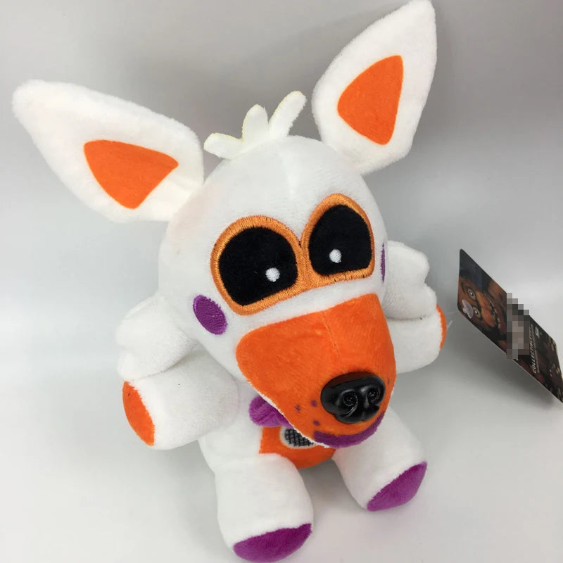 1pcs 20cm FNAF Sister Location Funtime Fox Foxy Plush Toys Soft Stuffed Animals Toys Doll Gifts for Children