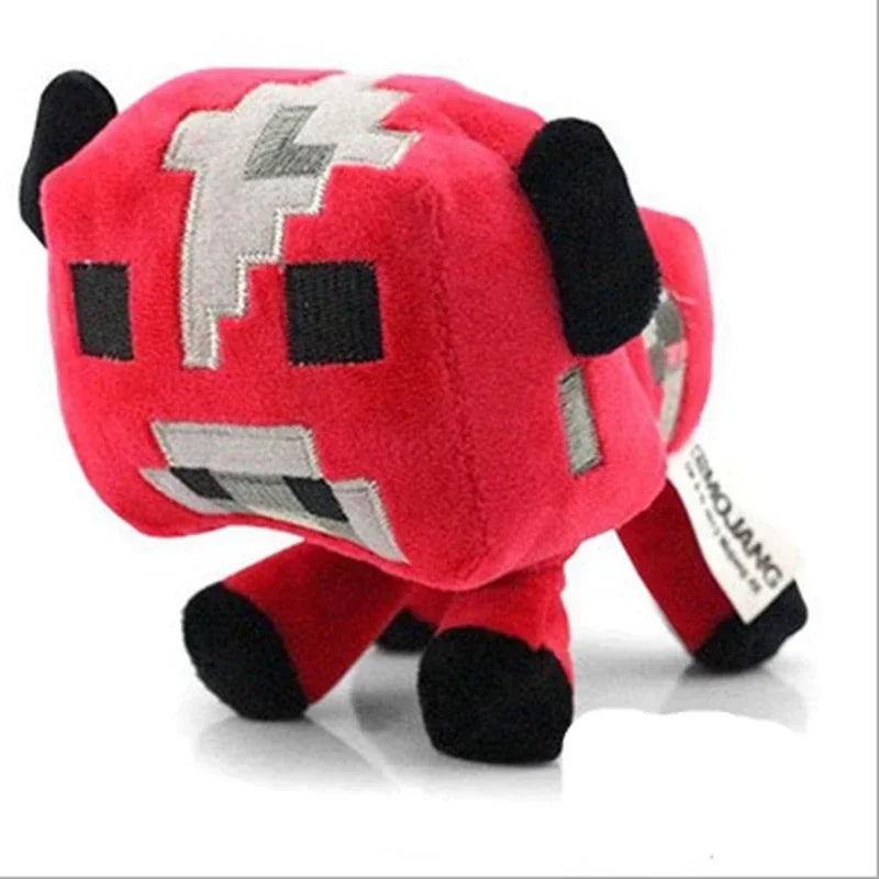 Multiple My World Game Toy Minecrafte Plush Stuffed Doll Sheep Pig Leopard Wolf Skeleton Shooter Pumpkin Snowman Bat Wholesale