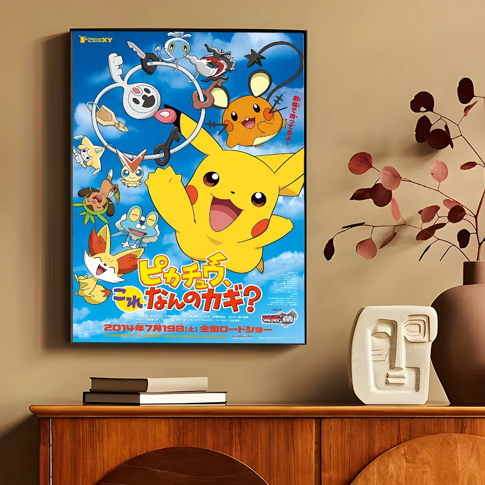 Anime P-Pokemon Anime Posters Sticky HD Quality Wall Art Retro Posters for Home Kawaii Room Decor