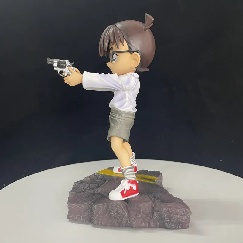18cm Detective Conan Conan Edogawa Haibara Ai Raise Gun Anime Figure Model Gk Statue Collection Desktop Decoration Ornament Toys