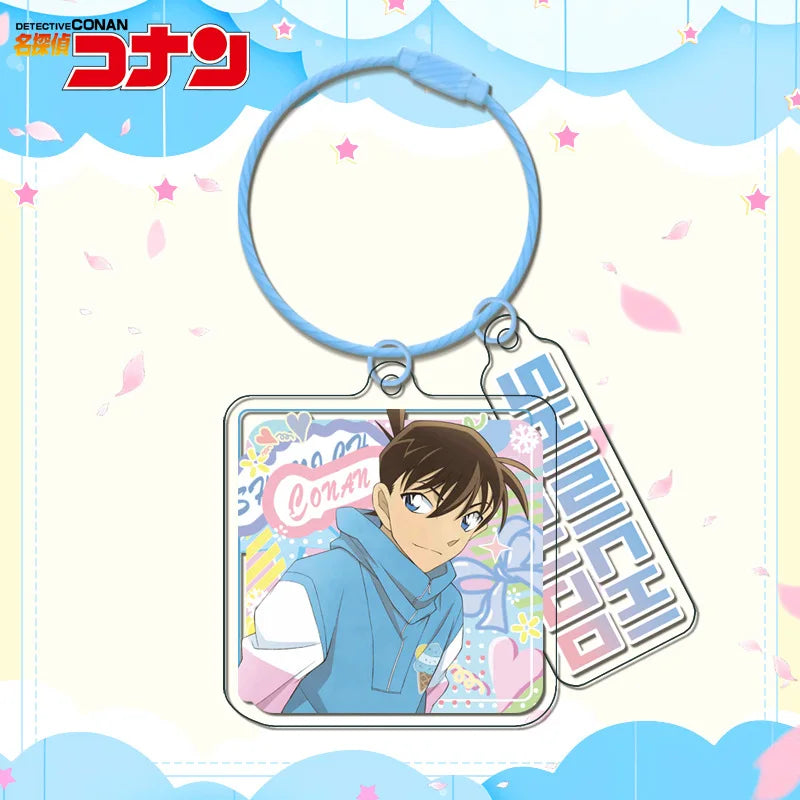 Detective Conan Metal Coil Layer Keychain Double Sided HD Anime Acrylic  Wholesale Bulk Custom Anime Merchandise Gift
