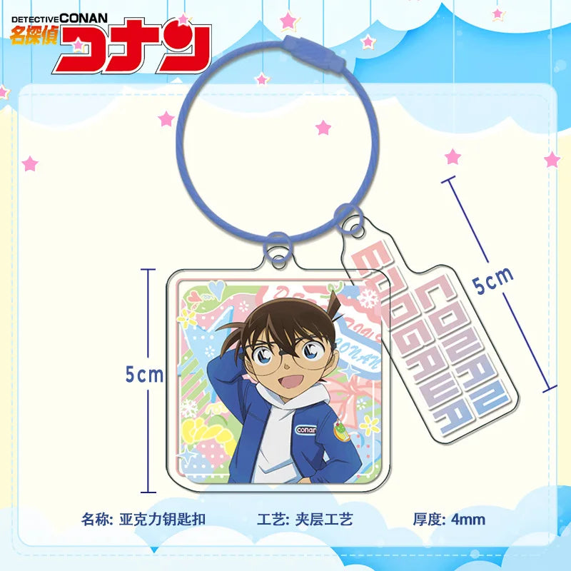 Detective Conan Metal Coil Layer Keychain Double Sided HD Anime Acrylic  Wholesale Bulk Custom Anime Merchandise Gift