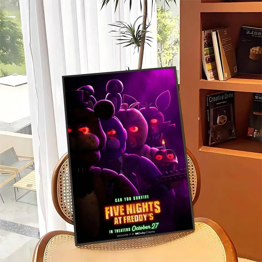 Fnaf Five Nights At Freddy's M DIY Sticky Poster Fancy Wall Sticker For Living Room Bar Decoration Wall Decor