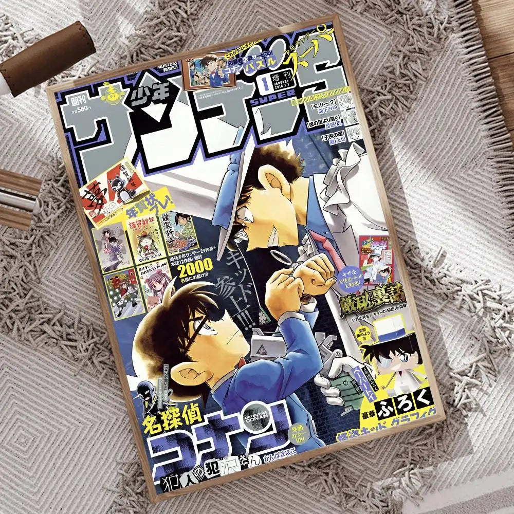 1pc Japanese Detective Conan Anime Movie Poster Print For Bedroom Living Room Home Decor Painting Wall Art HD Picture Mural