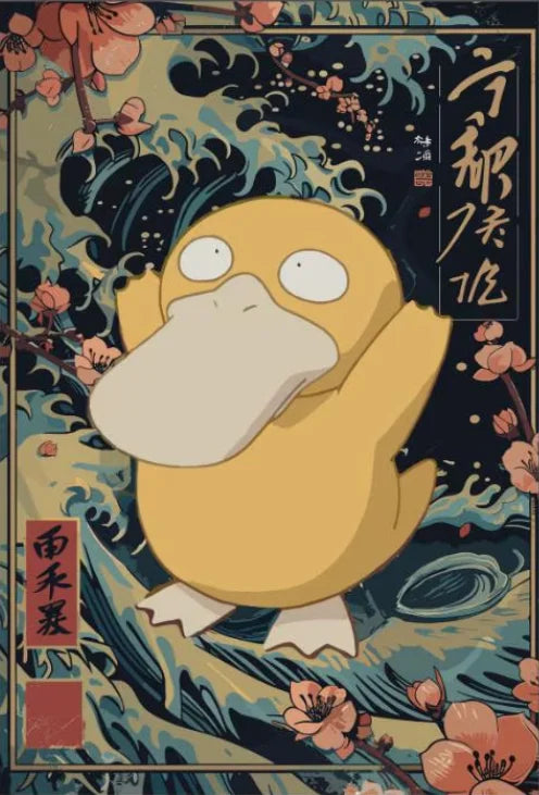 P-Pokemon Japanese Anime Canvas Painting Kawaii Elf Pets HD Poster Retro Bar Noodle Room Living Room Home Mural Decor Kids Gifts