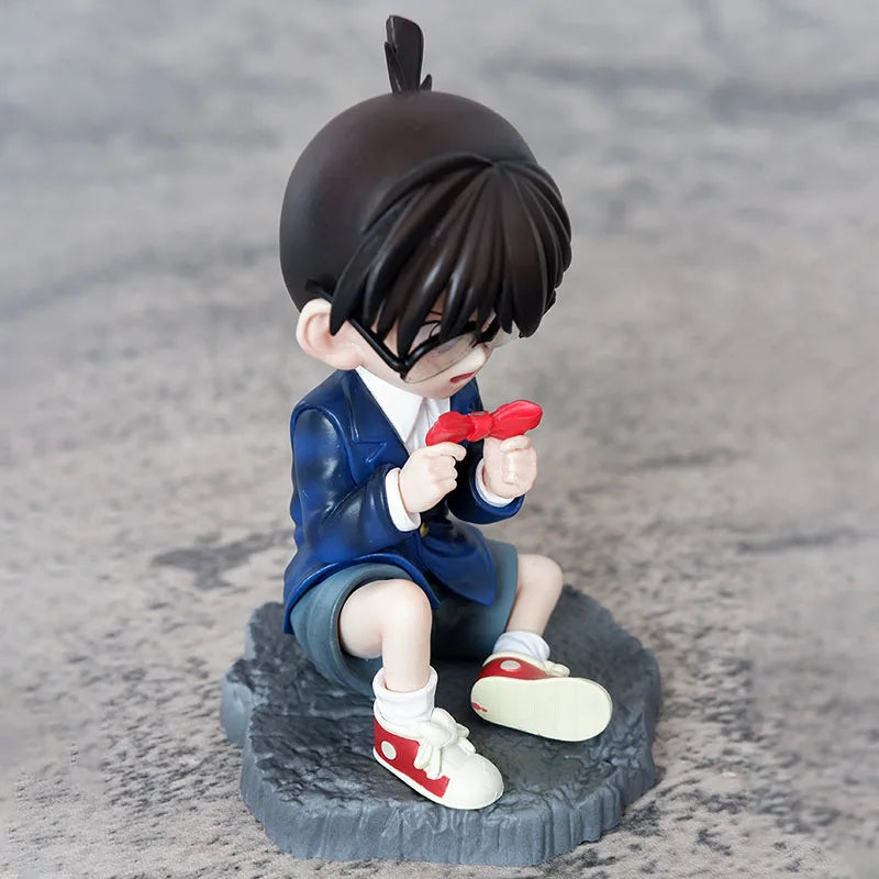 Conan Edogawa Mouri Kogorou Action Figure Richard Moore Figuras Anime Peripheral Manga GK Statue Model Ornament Gift for Kids