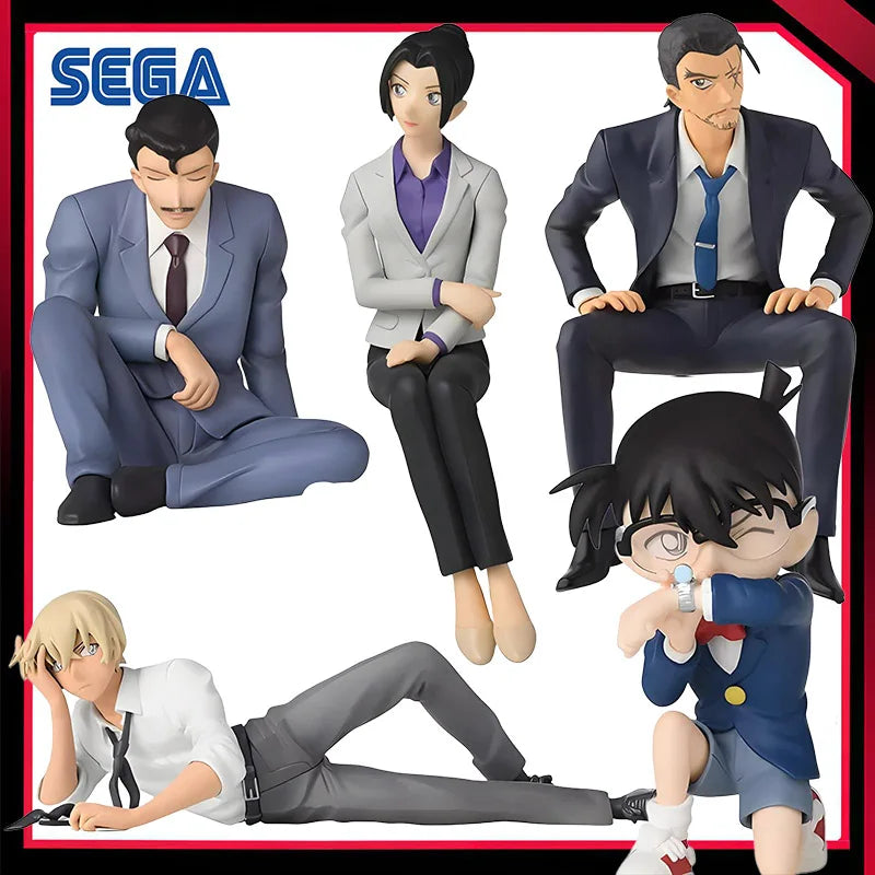 In Stock Original SEGA PM Meitantei Conan Edogawa Conan Mouri Kogorou Conan Edogawa Uehara Yui Action Figure Model Toys Gift