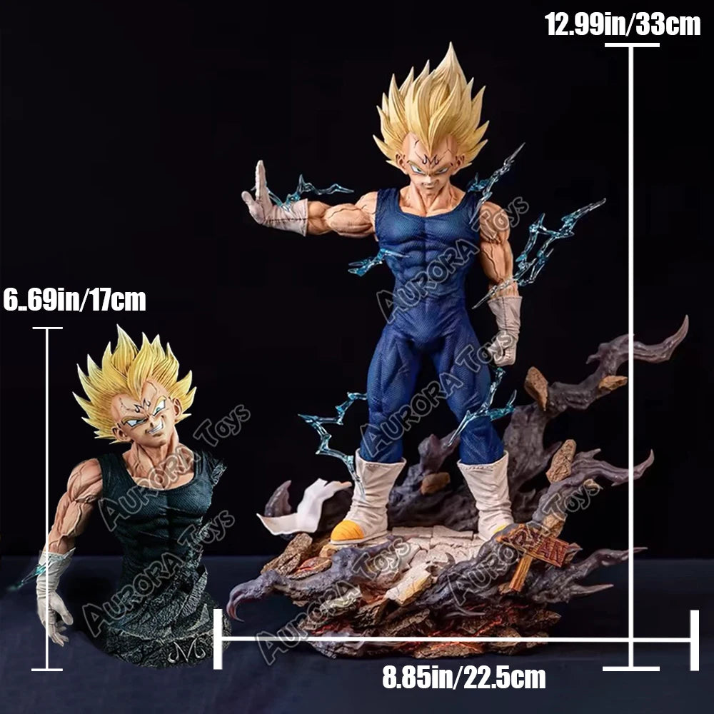 12.6in/32cm Anime Dragon Ball Z Figure Majin Vegeta Figurine PVC Action Figures Collection Model Toys Gifts