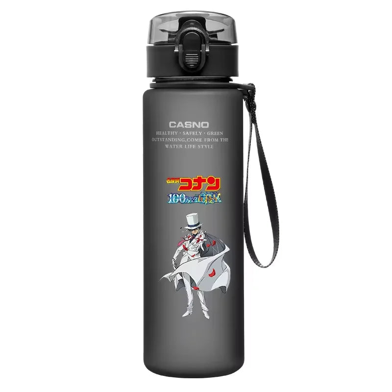 Detective Conan Anime Water Bottle 560ML Portable Sports Plastic Cup Kid Portable Outdoor Sports Drinking Bottle Gift Peripheral