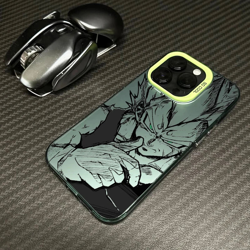 Comics Saiyan Phone Case For D-Dragons Balls iPhone 16 15 14 13 12 11 mini Pro Max X XR XSMAX 8 7 Plus Anti Fall Matte Cover