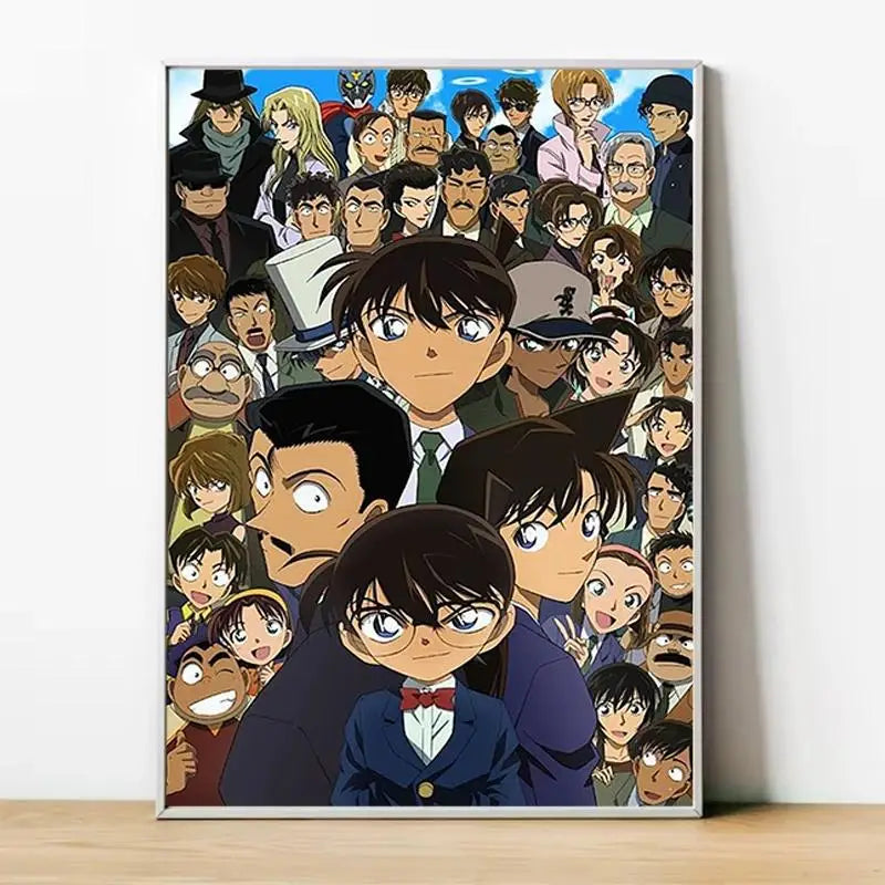 Detective Conan Canvas Poster  Anime Wall Art Decor for Home Room Interior Painting Accessory