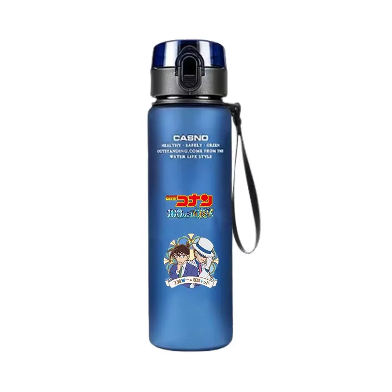 Detective Conan Anime Water Bottle 560ML Portable Sports Plastic Cup Kid Portable Outdoor Sports Drinking Bottle Gift Peripheral